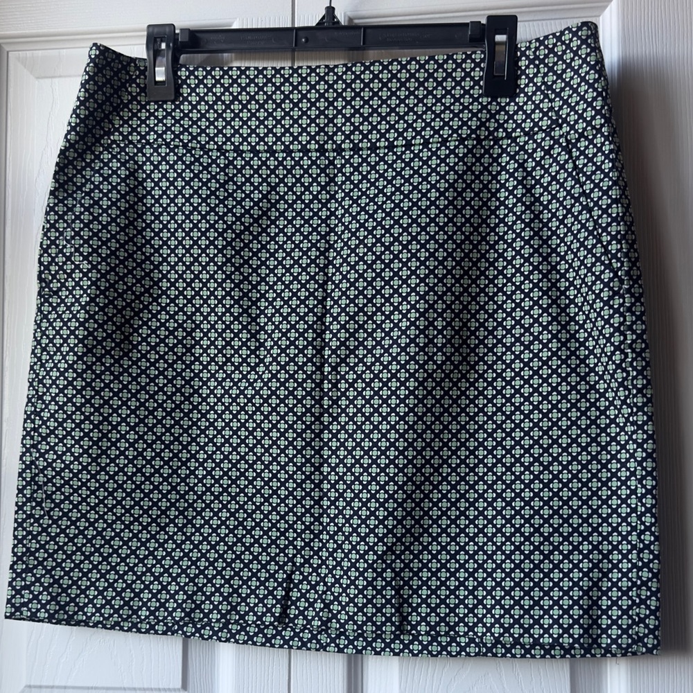 Ann Taylor Black and White Mini Skirt